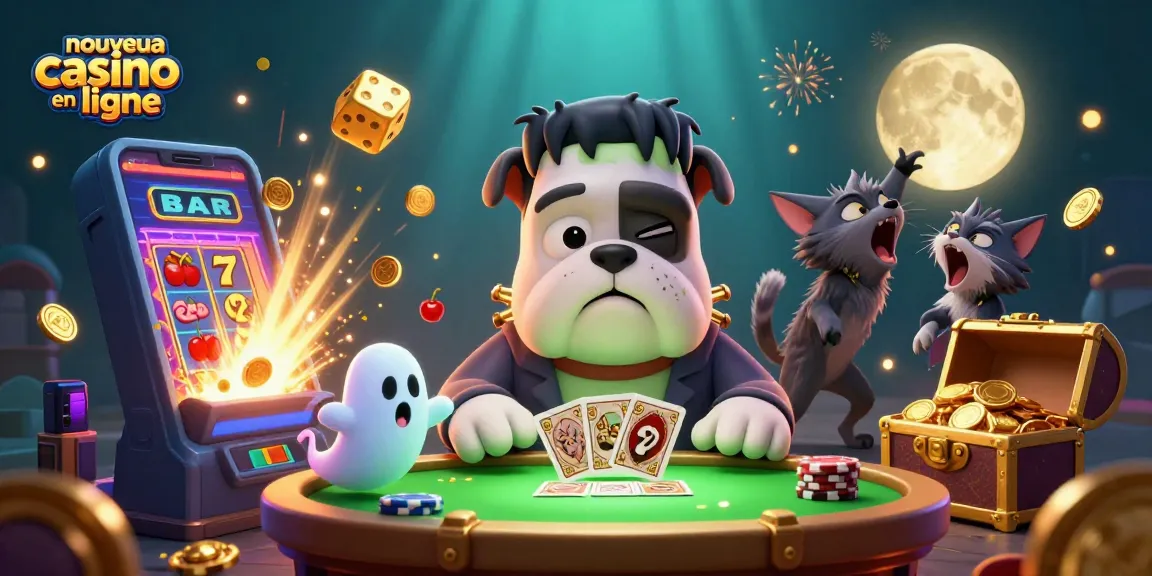 Découvrez l'interaction unique de personnages fantastiques dans un nouveau casino en ligne, entourés de jackpots et de jeux colorés.