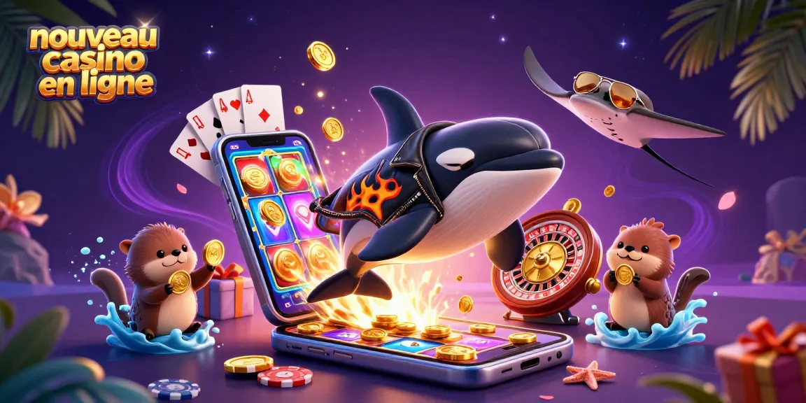 Expérimentez les jeux de casino excitants dans un nouveau casino en ligne avec des personnages marins amusants et des éléments de jeu dynamiques.