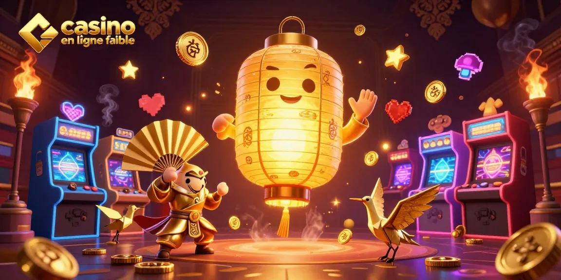 Vivez l'expérience du casino en ligne fiable avec des symboles chanceux et un esprit lantern doré.